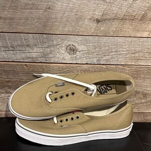 Vans Men's Beige Canvas Sneakers
